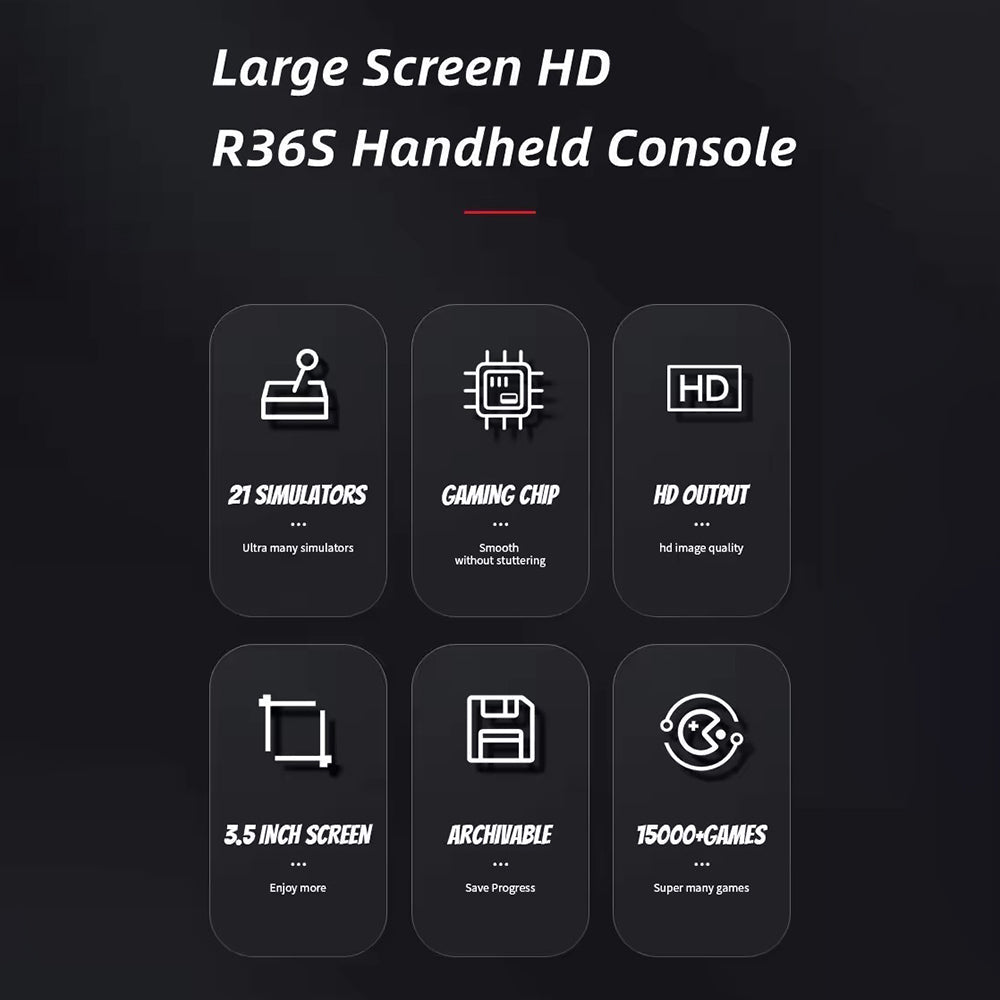 R36S Portable Handheld Retro Arcade Joystick All-in-One Gaming Console