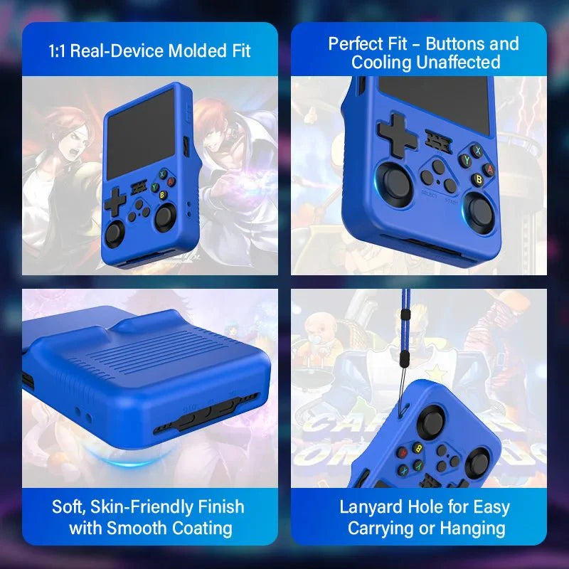 Silicone Case for R36S Handheld Console | 360° Shockproof Soft Shell Cover [20% Off Limited Time]
